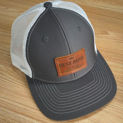 bestman charcoal white cap 3