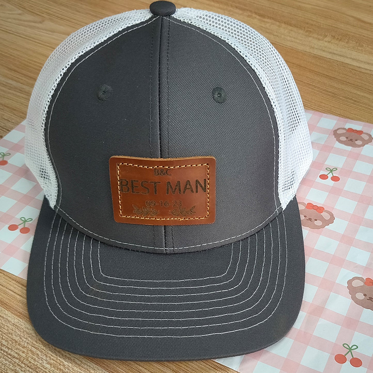 bestman charcoal white cap 4