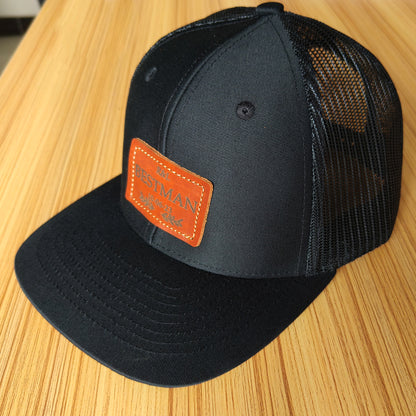 Custom Best Man Hat Leather Patch Hat