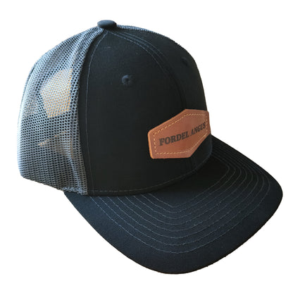 Custom Leather Patch Hat Traveling Hat Hunting Shooting Hat