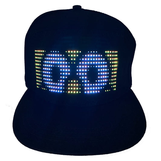 LED Shining Hat DIY with Customized Text or Animation