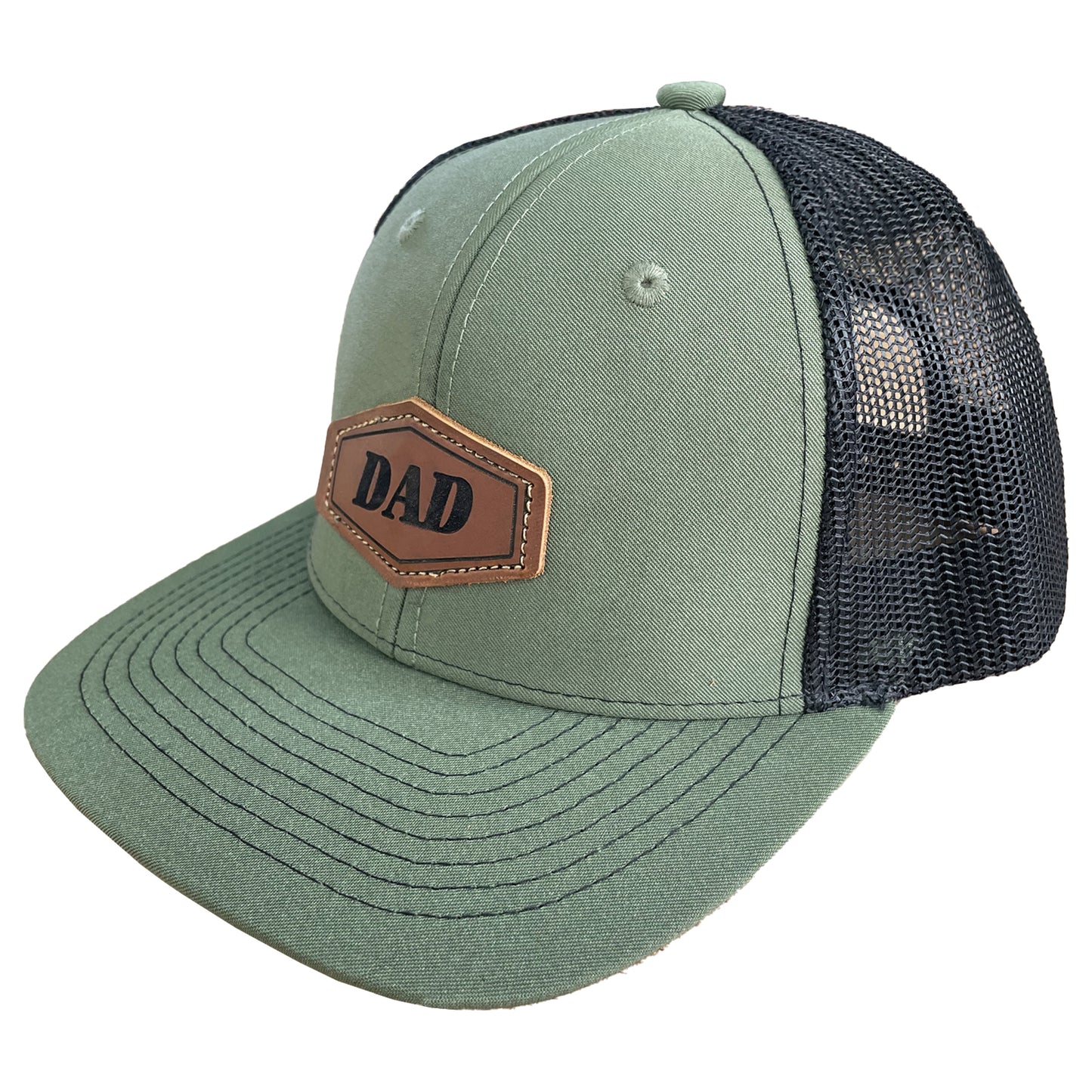 Dad Hats with Leather Patch Laser Engraved Patch, New Dad Hat, Father Hat