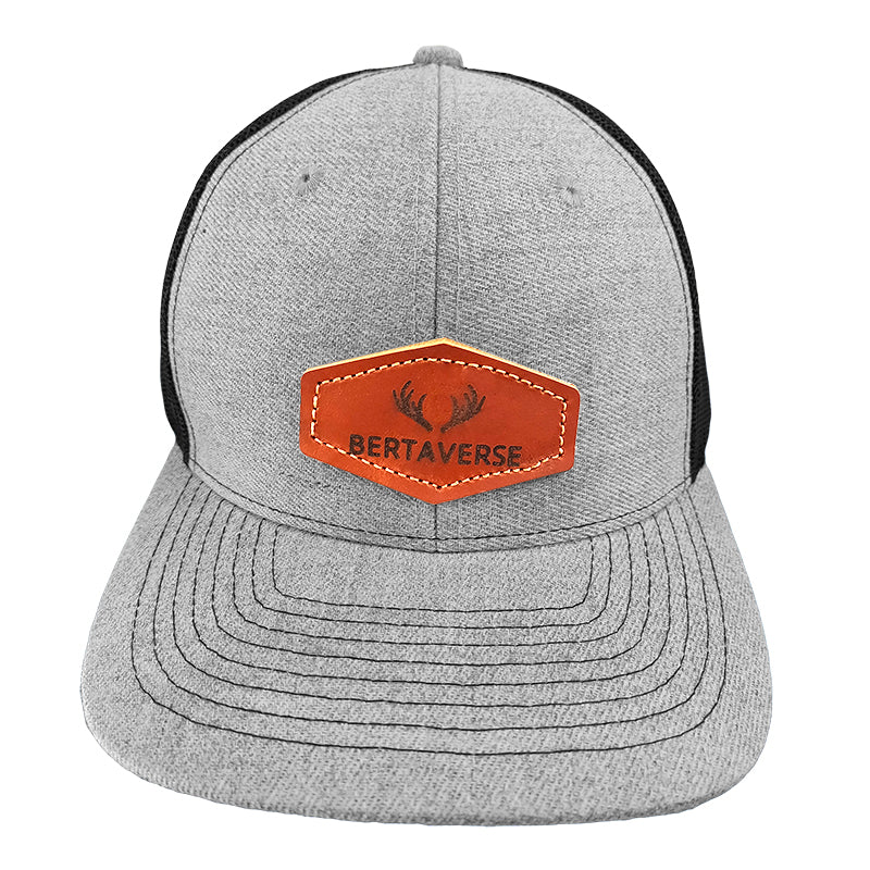 Custom Leather Patch Hat Trucker Hat