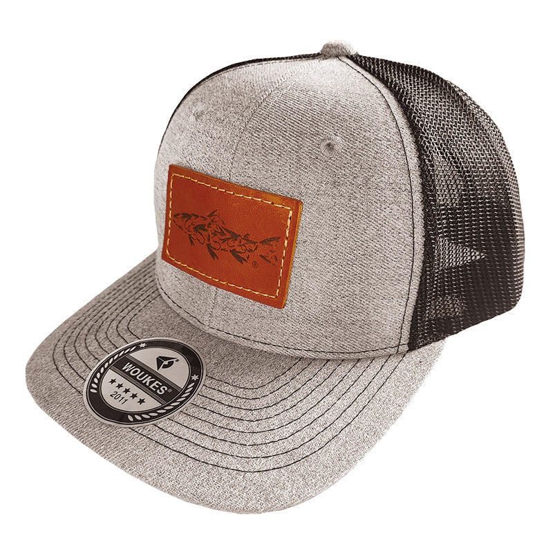 leather patch hat fishing 1