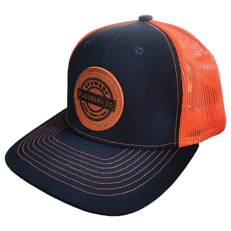 Custom Leather Patch Hat Trucker Hat